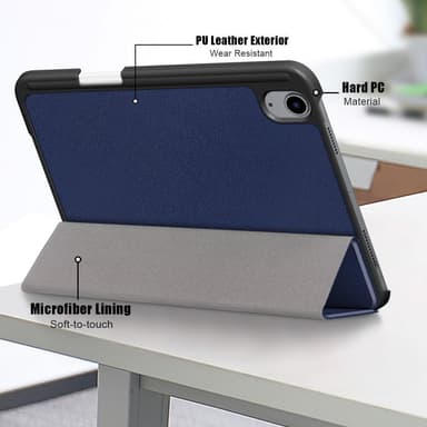 Apple iPad mini 6 (2021) / (2024) Tabletcover Wake/Sleep - Mørkeblå