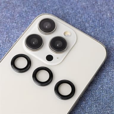 Linsebeskyttelse til iPhone 13 Mini / iPhone 13 - Sort Ramme