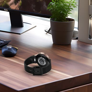 Silikone rem til Samsung Galaxy Watch 7/FE Sort
