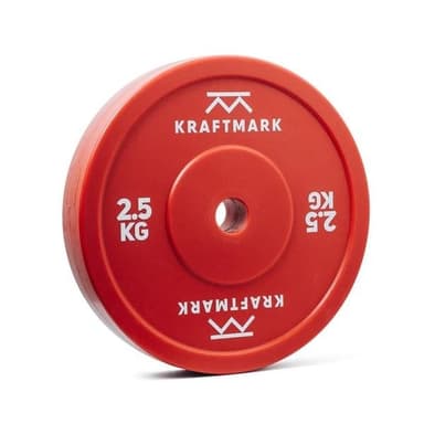 Kraftmark Internationale vægttavler 50 mm olympiske teknologivægte 2,5 kg