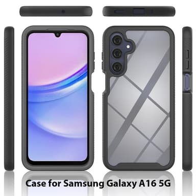 SKALO Samsung A16 Stødsikker Clear Hybrid Cover - Lilla