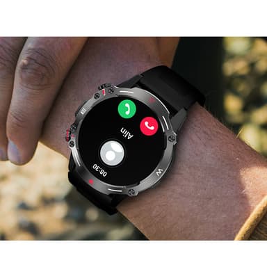 Smartwatch / sportsur med Bluetooth-opkald Sort
