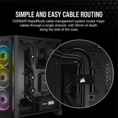 Corsair 4000D AIRFLOW computerkabinet (sort)