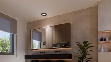 Philips Hue WCA Slim stor indbygget LED-lampe (sort)
