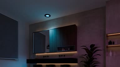 Philips Hue WCA Slim stor indbygget LED-lampe (sort)