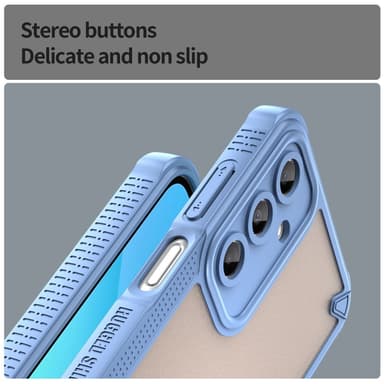 SKALO Samsung A16 Armor Hybrid Frosted Cover - Blå