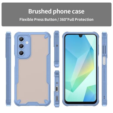 SKALO Samsung A16 Armor Hybrid Frosted Cover - Blå