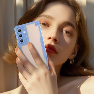 SKALO Samsung A16 Armor Hybrid Frosted Cover - Blå
