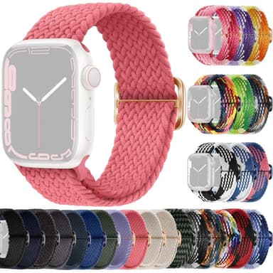 SKALO Flettet Rem Apple Watch Series 10 42mm - Pink
