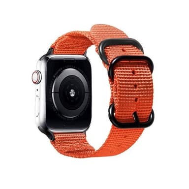 SKALO Nato-armbånd Nylon Apple Watch SE 44mm - Orange