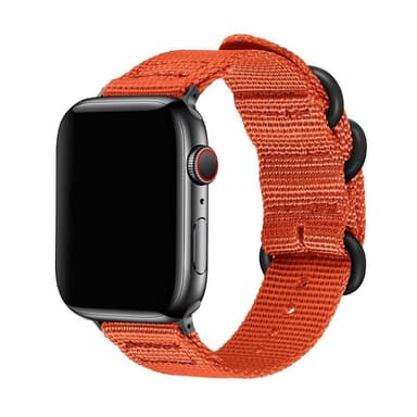 SKALO Nato-armbånd Nylon Apple Watch SE 44mm - Orange