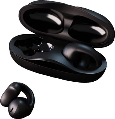 Happy Plugs OWS Clip true wireless open-ear høretelefoner (sort)