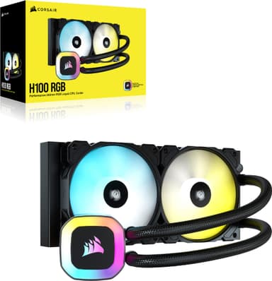 Corsair H100 240mm RGB CPU AIO vandkøler