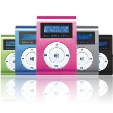 Mp3-afspiller med display MicroSD/SDHC, sort