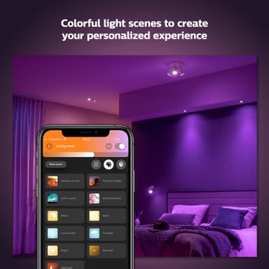 Philips Hue Centura indbygget firkantet spotlys 4,2W GU10 (hvid)