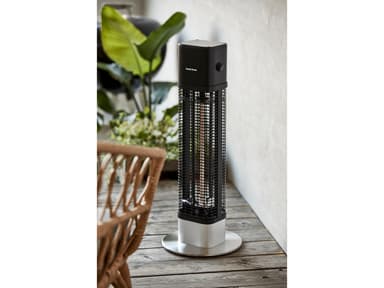 Nordic Sense Terrassevarmer 1200 watt Sort/Sølv