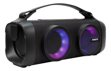 STREETZ BT Boombox 2x 4 W, rain resistant, AUX, USB flash, LED, black