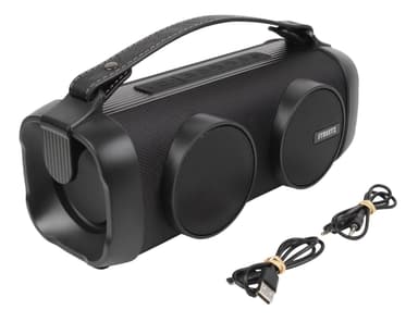 STREETZ BT Boombox 2x 4 W, rain resistant, AUX, USB flash, LED, black