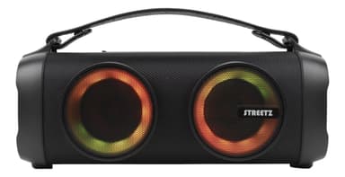 STREETZ BT Boombox 2x 4 W, rain resistant, AUX, USB flash, LED, black