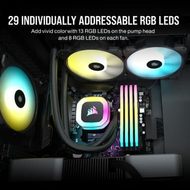 Corsair H100 240mm RGB CPU AIO vandkøler