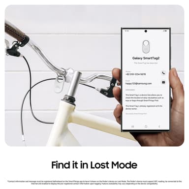 Samsung SmartTag2 Bluetooth tracker (sort)
