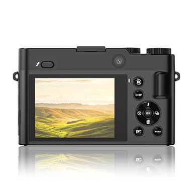 4K Dual Lens-kamera med touch-skærm og 32 GB hukommelseskort