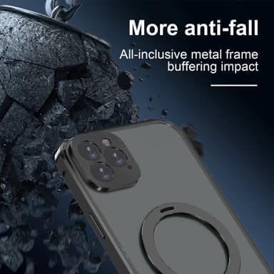 Skærmbeskyttelse magnetisk beskyttende telefonetui med stativ  iPhone 14