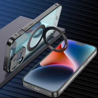 Skærmbeskyttelse magnetisk beskyttende telefonetui med stativ  iPhone 14