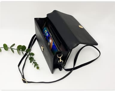 Single Skulder Crossbody-taske til kvinder Sort