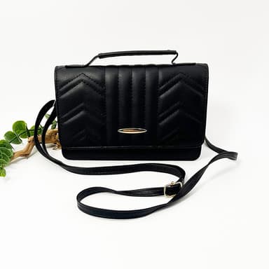 Single Skulder Crossbody-taske til kvinder Sort