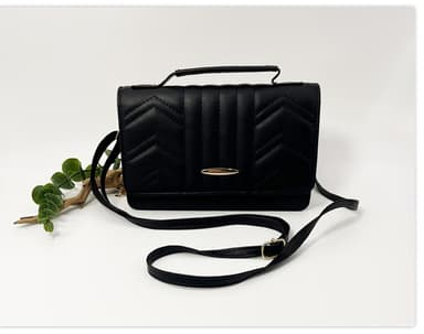 Single Skulder Crossbody-taske til kvinder Sort
