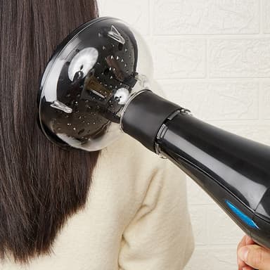 Bærbar hjemme salon Hårtørrer med Diffuser Gennemsigtig