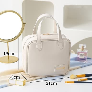 Vandtæt rejsetaske med stor kapacitet, toilettaske, makeuptaske Sort