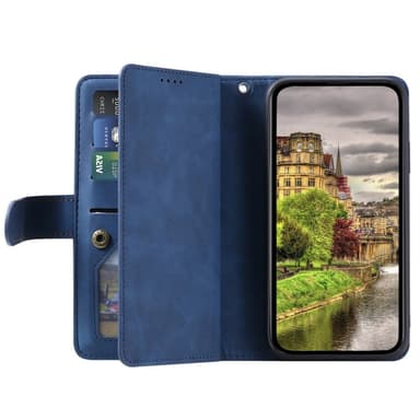Til Google Pixel 9A Etui med Lynlåslomme og 9 Kortlommer