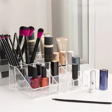 Makeup organizer med 7 skuffer og 16 rum