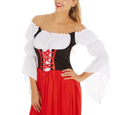 Lang tyrolerkjole kostume model 1 - S