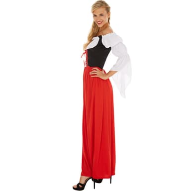 Lang tyrolerkjole kostume model 1 - S