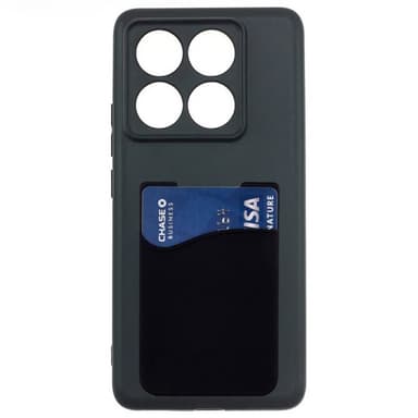 Silikone cover med kortholder Xiaomi 15 - Sort