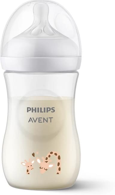 Philips Avent SCY903/66 Natural Response-sutteflaske, 260 ml, giraf