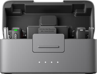 DJI Mic Mini lavalier mikrofonsæt med modtager og opladningsetui