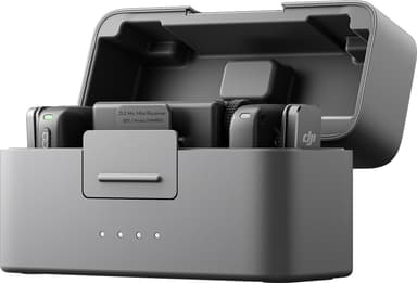 DJI Mic Mini lavalier mikrofonsæt med modtager og opladningsetui