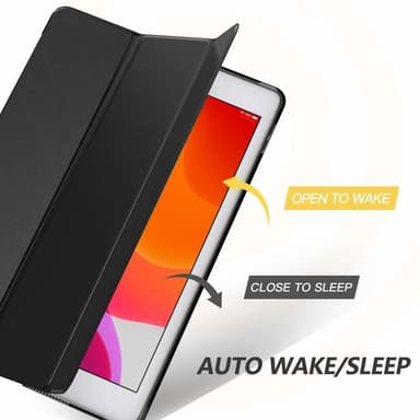 iPad-etui 9,7 tommer iPad 5/6 iPad Air 1/2 Smart Cover-etui Sort