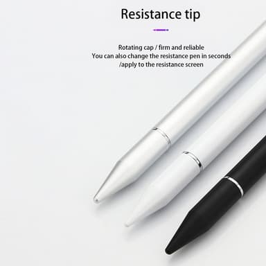 2 i 1 Stylus pen med skrivefunktion sort