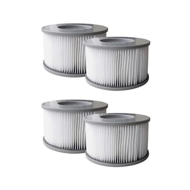 Poolfilter til MSpa oppustelige pools (2020) 4-pak Grå
