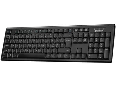 Kablet USB Office -tastatur, sort (nordisk)