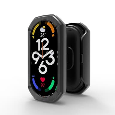Beskyttende urkasse til Xiaomi Mi Band 4/5/6-serien og NFC-version Sort
