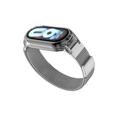 Magnetisk rem til Xiaomi Mi Band med gennemsigtigt etui Sølv Xiaomi Mi Band 9