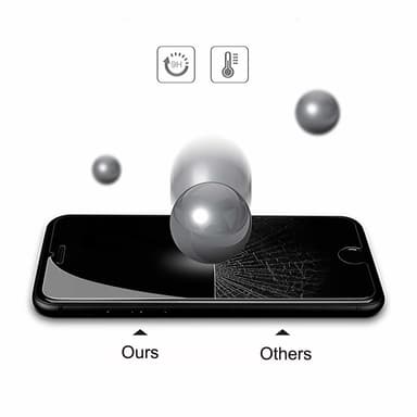 Skærmbeskytter iPhone 8 Hærdet glas Transparent 2-pak