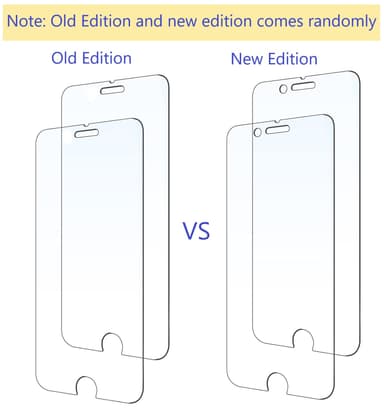 Skærmbeskytter iPhone 8 Hærdet glas Transparent 2-pak