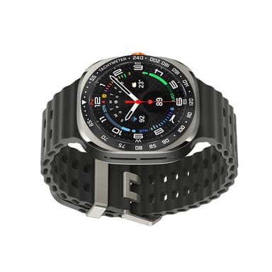 Urkrans i rustfrit stål til Samsung Galaxy Watch Ultra Sort + Hvid